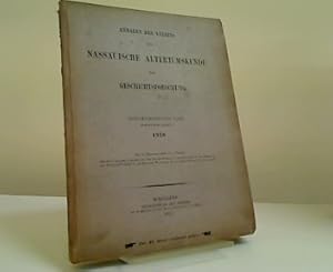Nassauische Altertumskunde und Geschichtsforschung. 41. Band. 1. u. 2. Heft 1910 / 1911.