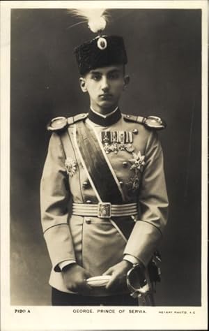 Ansichtskarte / Postkarte Prinz Georg von Serbien, Portrait