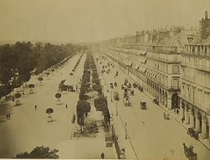 France Paris Rue de Rivoli Street Horse Carriages Old Photo Neurdein 1900