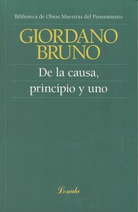 Imagen del vendedor de DE LA CAUSA, PRINCIPIO Y UNO. a la venta por Librera PRAGA