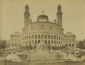 France Paris Palais du Trocadero palace Fountain Old Photo Neurdein 1900