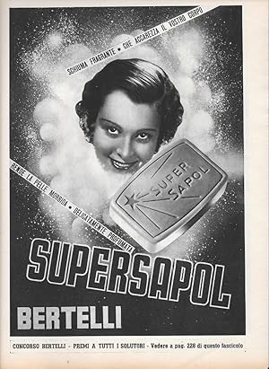 Immagine del venditore per Supersapol Bertelli/ Pirelli palle da tennis. Advertising 1936 venduto da libreria biblos