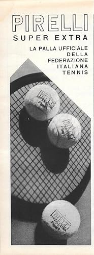 Immagine del venditore per Pirelli super extra. La palla ufficiale della Fed. Italiana Tennis. Advertising 1936 venduto da libreria biblos