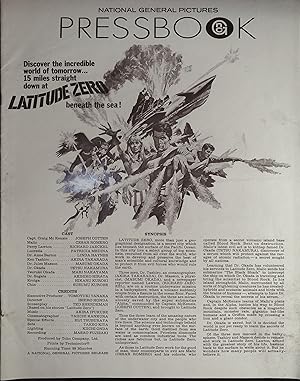 Image du vendeur pour Latitude Zero Pressbook 1969 Akira Takarada, Joseph Cotten mis en vente par AcornBooksNH