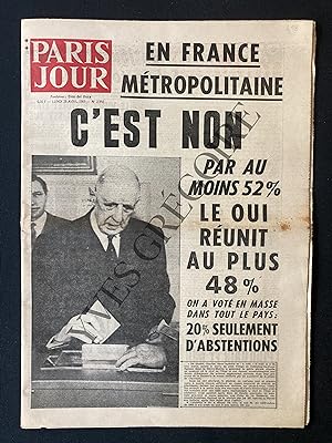 PARIS JOUR-N°2992-LUNDI 28 AVRIL 1969-REFERENDUM