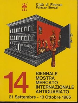 14a Biennale Mostra Mercato Internazionale dell'Antiquariato. Firenze, Palazzo Strozzi 21 settemb...