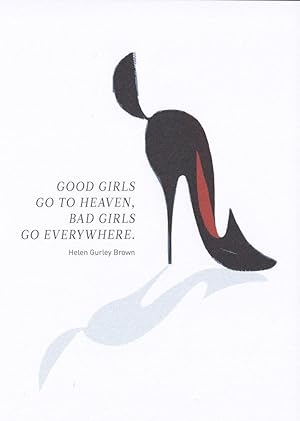 Helen Gurley Brown Cosmopolitan Magazine Bad Girls Postcard