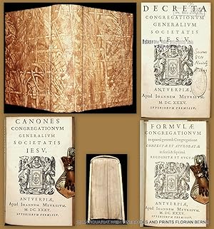 JESUITEN SAMMELBAND // Jesuits 3 volumes in one 1) Decreta Congregationum Generalium Societatis I...