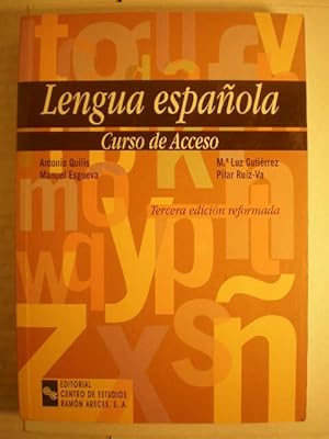 Lengua española. Curso de Acceso