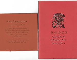 Seller image for Books Coming from The Whittington Press during 1981-2 (Together with two inserts) for sale by The Bookshop at Beech Cottage