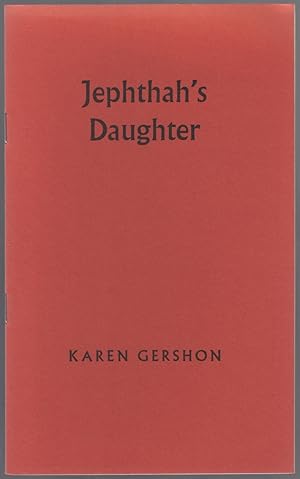 Seller image for Jephthah's Daughter for sale by Between the Covers-Rare Books, Inc. ABAA