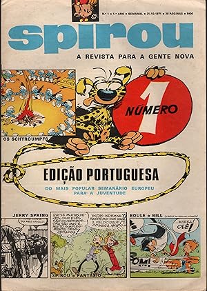 SPIROU: A Revista para a gente nova. (1ª Série). Nº 1. 1º Ano : 21-10-1971