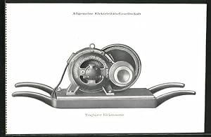 Ansichtskarte Allgemeine Elektricitäts-Gesellschaft, tragbarer Elektromotor, Reklame