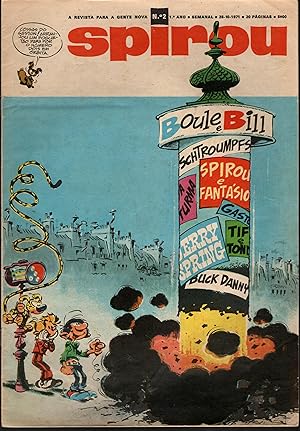 SPIROU: A Revista para a gente nova. (1ª Série). Nº 2. 1º Ano : 28-10-1971