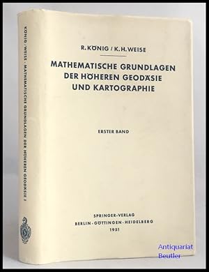 Bild des Verkufers fr Mathematische Grundlagen der hheren Geodsie und Kartographie, Band 1: Das Erdsphroid und seine konformen Abbildungen. zum Verkauf von Antiquariat Beutler