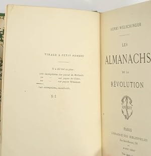 Les almanachs de la révolution