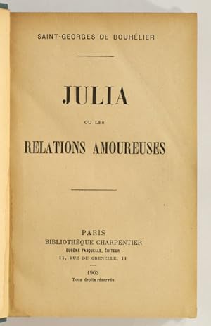 Julia ou ses relations amoureuses