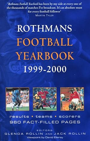 Bild des Verkufers fr Rothmans Football Yearbook 1999-2000: 30th Year zum Verkauf von Godley Books