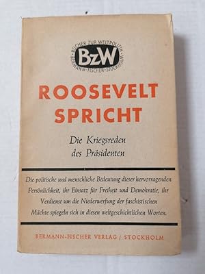 Bild des Verkufers fr Roosevelt spricht zum Verkauf von Buchhandlung Loken-Books