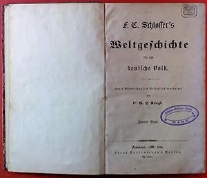 Imagen del vendedor de Weltgeschichte fr das deutsche Volk 2 band a la venta por biblion2