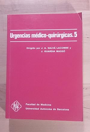 Imagen del vendedor de Urgencias mdico-quirrgicas 5 a la venta por Llibres Bombeta