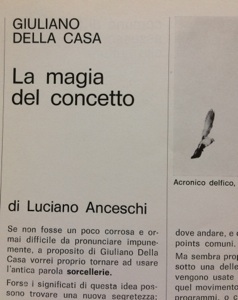 La magia del concetto di Luciano Anceschi.