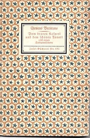 Image du vendeur pour Geschichte vom braven Kasperl und dem schnen Annerl. Mit einigen Soldatenliedern als Anhang [Deckeltitel: Vom braven Kasperl und dem schnen Annerl nebst einigen Soldatenliedern] (IB 175). 26.-35. (statt 26.-30.) Tsd. mis en vente par Antiquariat & Buchhandlung Rose