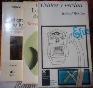 Seller image for CRTICA Y VERDAD + LE DEGR ZERO DE L'CRITURE suivi de Nouveax essais critiques + EL GRADO CERO DE LA ESCRITURA seguido de nuevos ensayos crticos (3 libros) for sale by Libros Dickens