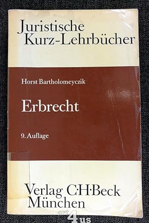 Bild des Verkufers fr Erbrecht : Ein Studienbuch. Juristische Kurzlehrbcher zum Verkauf von art4us - Antiquariat