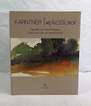 Seller image for Krntner Impressionen. Aquarelle von Hans Romauch. Essay und Lyrik von Helmut Scharf. for sale by Antiquariat Bler