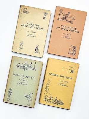 Seller image for The Pooh Books: WHEN WE WERE VERY YOUNG; WINNIE THE POOH; NOW WE ARE SIX; THE HOUSE AT POOH CORNER for sale by Type Punch Matrix