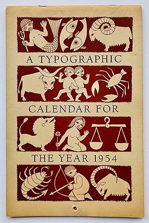 Seller image for A Typographic Calendar for the Year 1954 for sale by George Ong Books