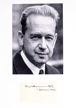 Dag Hammarskjold Autograph.