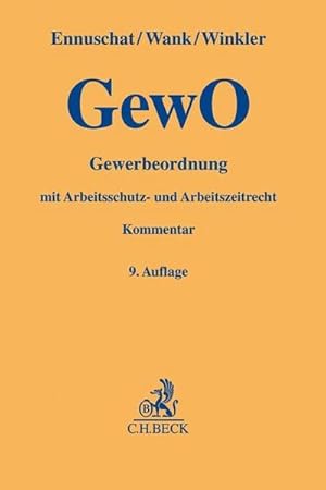 Immagine del venditore per Gewerbeordnung : mit Arbeitsschutz- und Arbeitszeitrecht venduto da AHA-BUCH GmbH