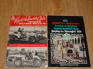 Image du vendeur pour The Royal Automobile Clubs Commemoration Run London to Brighton November 1964 and 1974 mis en vente par Dublin Bookbrowsers