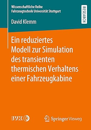 Seller image for Ein reduziertes Modell zur Simulation des transienten thermischen Verhaltens einer Fahrzeugkabine for sale by moluna