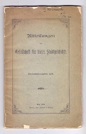 Seller image for Kieler Schlorechnungen des 17. Jahrhunderts, herausgegeben von Johannes Biernatzki, Pastor zu Hamberge. for sale by Kunze, Gernot, Versandantiquariat