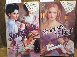 Seller image for 2 HARLEQUIN HISTORICAL ROMANCES -- SPRINGTOWN / PROMISES TO KEEP for sale by The Book Abyss