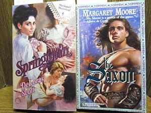 Imagen del vendedor de 2 HARLEQUIN HISTORICAL ROMANCES -- SPRINGTOWN / THE SAXON a la venta por The Book Abyss