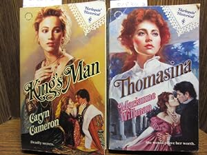 Imagen del vendedor de 2 HARLEQUIN HISTORICAL ROMANCES -- KING'S MAN / THOMASINA a la venta por The Book Abyss