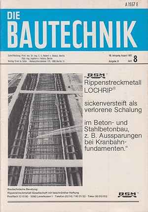 Die Bautechnik, August 1983 Heft 8 RSM Rippenstreckmetall Lochrip