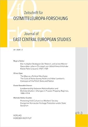 Image du vendeur pour Zeitschrift f¼r Ostmitteleuropa-Forschung (ZfO) 69/3 / Journal of East Central European Studies (JEcES) mis en vente par moluna