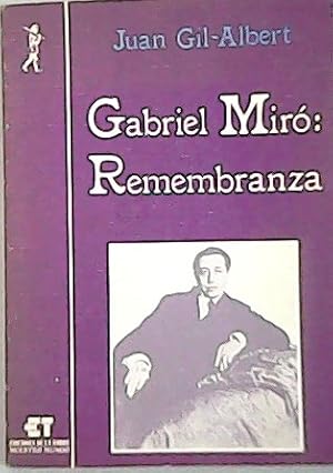 Immagine del venditore per Gabriel Mir: Remembranza. venduto da Librera y Editorial Renacimiento, S.A.