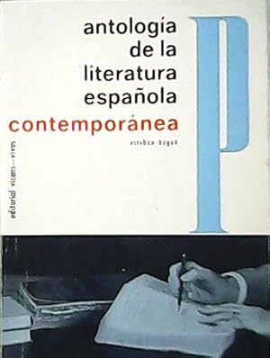 Imagen del vendedor de Antologa de la literatura espaola contempornea. a la venta por Librera y Editorial Renacimiento, S.A.