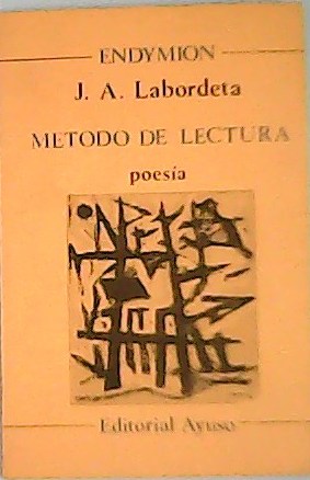 Imagen del vendedor de Metodo de lectura. Poesa. a la venta por Librera y Editorial Renacimiento, S.A.