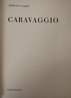 Immagine del venditore per CARAVAGGIO venduto da libreria minerva