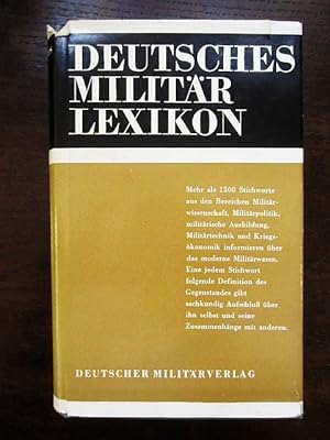 Seller image for Deutsches Militärlexikon for sale by Rudi Euchler Buchhandlung & Antiquariat
