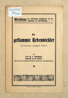 Seller image for Der geflammte Rebenwickler (Cacoecia costana Fabr.). for sale by antiquariat peter petrej - Bibliopolium AG