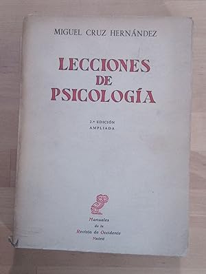 Bild des Verkufers fr Lecciones de psicologa zum Verkauf von Llibres Bombeta