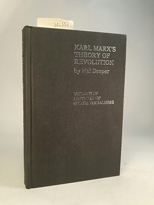 Bild des Verkufers fr Karl Marx's Theory of Revolution: Critique of Other Socialisms by Hal Draper zum Verkauf von ANTIQUARIAT Franke BRUDDENBOOKS